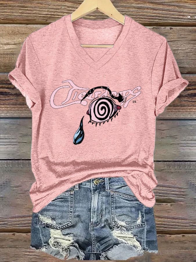 Women's Liam Payne Song Teardrops Print T-Shirt