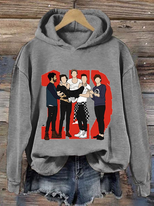 Women's  Print Casual Hoodie