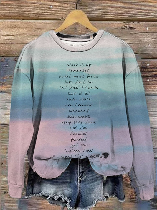Women's In Memory of Liam Print Sweatshirt