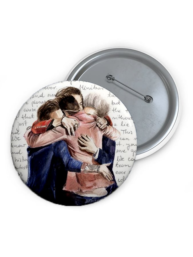 Unisex hot Spot Commemorating Brooch