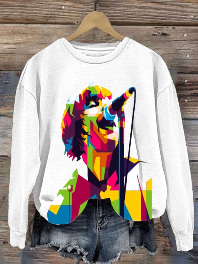 Women's Liam Payne Print Casual Sweatshirt