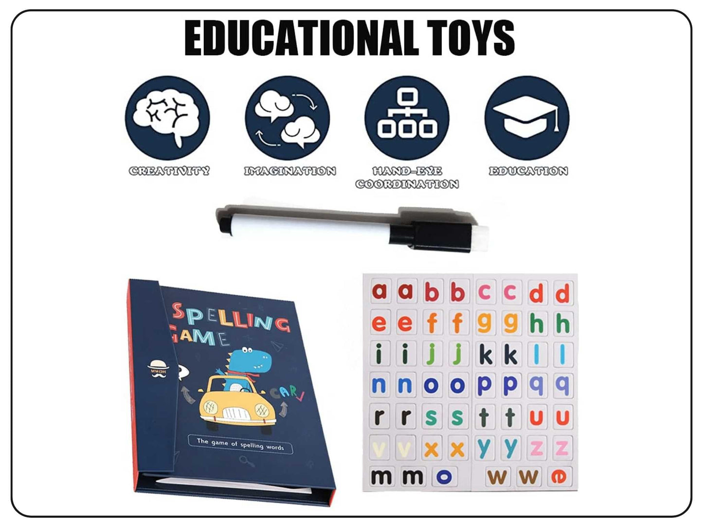 Magnetic Spelling work Book Educational Toy